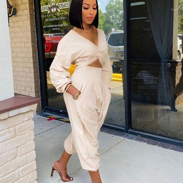 women's two piece pants streetwear set women long sleeve draped crop and matching sets loose casual 2 outfits sweat suits, White 
women's two piece pants streetwear set women long sleeve draped crop and matching sets loose casual 2 outfits sweat suits, White