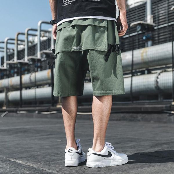 men's shorts men clothing 2021 summer location japanese large size original overalls sports casual pants, White;black
men's shorts men clothing 2021 summer location japanese large size original overalls sports casual pants, White;black