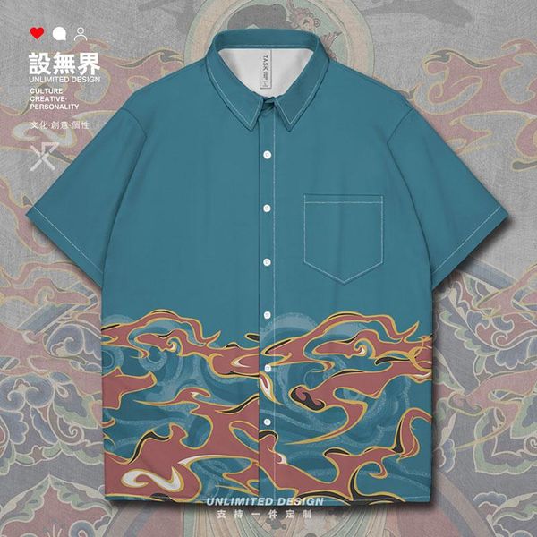men's casual shirts chinese culture dunhuang mural buddhism mogao grottoes frescoes short-sleeved shirt clothing workout clothes summer, White;black
men's casual shirts chinese culture dunhuang mural buddhism mogao grottoes frescoes short-sleeved shirt clothing workout clothes summer, White;black
