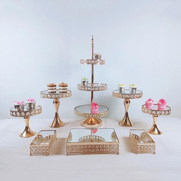 other bakeware 5-8pcs crystal metal wedding multi-layer cake stand rack set festival party display tray
other bakeware 5-8pcs crystal metal wedding multi-layer cake stand rack set festival party display tray