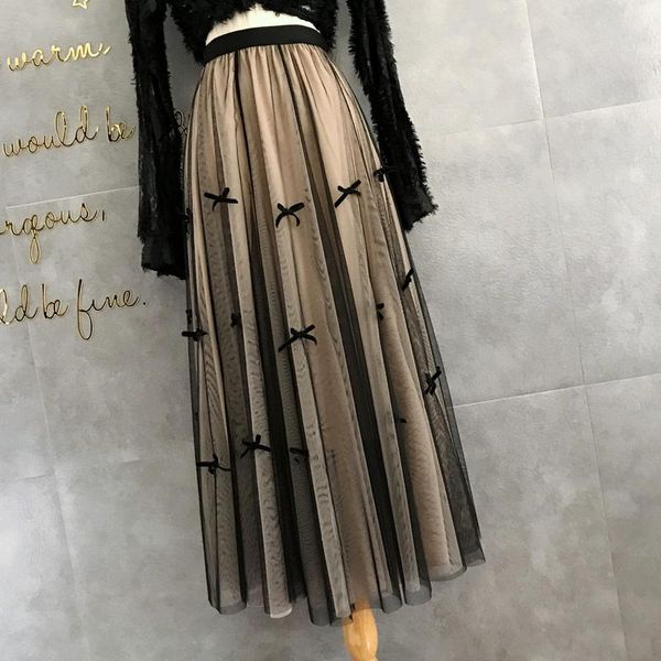 skirts bow net veil of fairy a word female qiu dong elastic multilayer hitting scene work in the black
skirts bow net veil of fairy a word female qiu dong elastic multilayer hitting scene work in the black