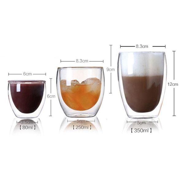 mugs 80/250/350ml heat-resistant double wall glass cup beer coffee cups handmade healthy drink mug tea transparent
mugs 80/250/350ml heat-resistant double wall glass cup beer coffee cups handmade healthy drink mug tea transparent