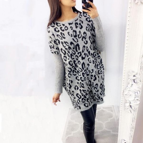 leopard print autumn dress women casual o neck loose straight mini ladies patchwork long sleeve pullover dresses vestidos, Black;gray
leopard print autumn dress women casual o neck loose straight mini ladies patchwork long sleeve pullover dresses vestidos, Black;gray