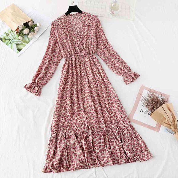 dresses elegant chiffon pleated midi spring fashion women long sleeve ruffles print es elastic waist vintage vestidos, Black;gray
dresses elegant chiffon pleated midi spring fashion women long sleeve ruffles print es elastic waist vintage vestidos, Black;gray