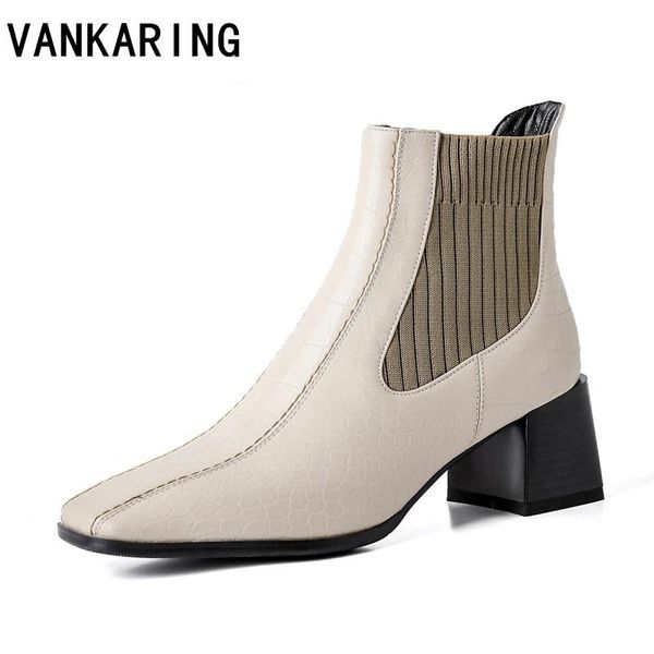 boots real leather+elasticity autumn winter sock ladies platform heel square toe women party dress shoes pumps, Black
boots real leather+elasticity autumn winter sock ladies platform heel square toe women party dress shoes pumps, Black