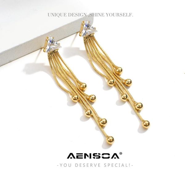 dangle & chandelier aensoa 2021 metal ball tassel long gold color earrings for women trendy fashion drop earring wedding jewelry gifts, Silver
dangle & chandelier aensoa 2021 metal ball tassel long gold color earrings for women trendy fashion drop earring wedding jewelry gifts, Silver