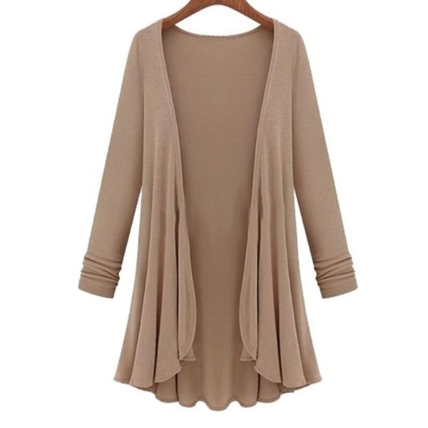 women's jacket spring autumn solid color long-sleeve cardigan casual all-match streetwear long open stitch jackets, Black;brown
women's jacket spring autumn solid color long-sleeve cardigan casual all-match streetwear long open stitch jackets, Black;brown