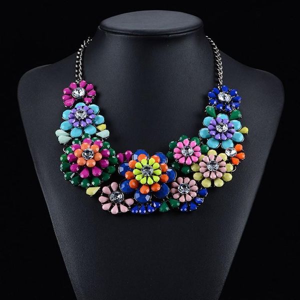 chokers exaggerated design luxury colorful flower gem necklaces for women bib statement collar choker fashion jewelry collier, Golden;silver
chokers exaggerated design luxury colorful flower gem necklaces for women bib statement collar choker fashion jewelry collier, Golden;silver