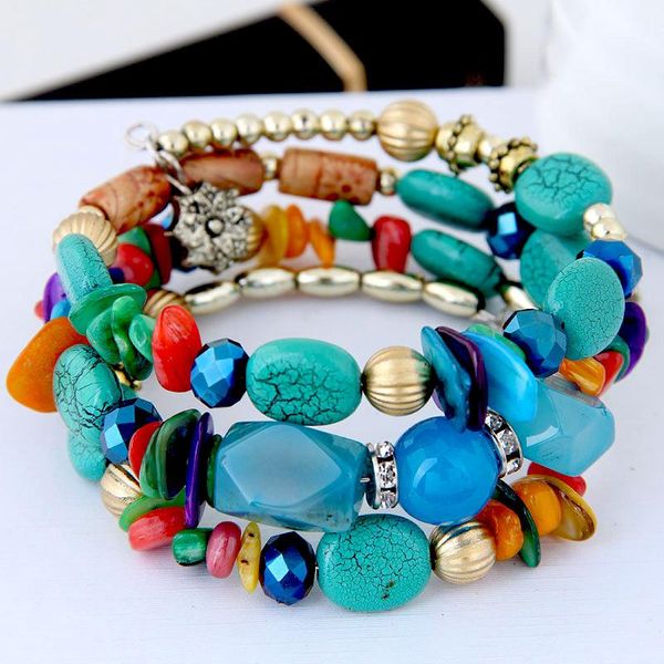beaded, strands 11 colors natural stone women bracelets bangles bohemian multilayer bead crystal charm strand bracelet femme boho men jewelr, Black
beaded, strands 11 colors natural stone women bracelets bangles bohemian multilayer bead crystal charm strand bracelet femme boho men jewelr, Black