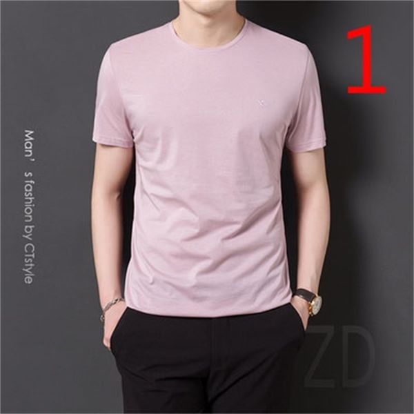 tide brand short-sleeved t-shirt male summer korean version of the wild round neck ice silk half-sleeved shirt 210420, White;black
tide brand short-sleeved t-shirt male summer korean version of the wild round neck ice silk half-sleeved shirt 210420, White;black