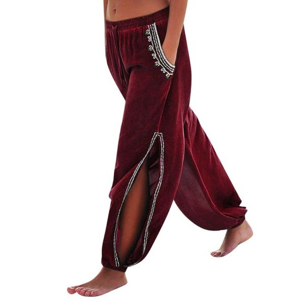 women's pants & capris women soft loose thai harem indie folk boho festival hippy casual trousers elastic waist national style, Black;white 
women's pants & capris women soft loose thai harem indie folk boho festival hippy casual trousers elastic waist national style, Black;white