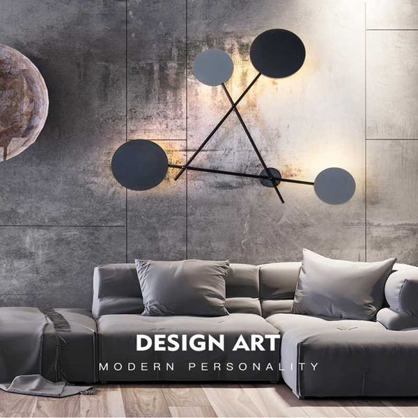 wall lamp nordic living room black post-modern minimalist creative personality round aisle bedroom
wall lamp nordic living room black post-modern minimalist creative personality round aisle bedroom