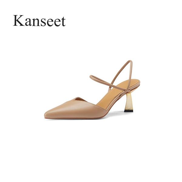 sandals kanseet 2021 arrival women shoes summer autumn genuine leather handmade pointed elegant fashion toe 7cm high heels, Black
sandals kanseet 2021 arrival women shoes summer autumn genuine leather handmade pointed elegant fashion toe 7cm high heels, Black