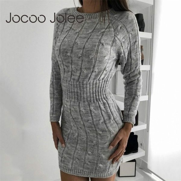 casual long sleeve sweater winter twist elegant mini bodycon knitted women robe vintage dress pull femme 210416, Black;gray
casual long sleeve sweater winter twist elegant mini bodycon knitted women robe vintage dress pull femme 210416, Black;gray