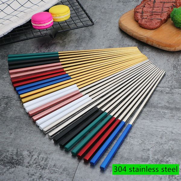 5pair 304 stainless steel chopsticks luxury gold chopsticks chinese style dinnerware reusable tableware baguette sticks sushi
5pair 304 stainless steel chopsticks luxury gold chopsticks chinese style dinnerware reusable tableware baguette sticks sushi