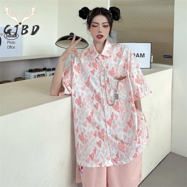 women's blouses & shirts short sleeves blouse 2021 summer harajuku printing collar korean fashion pink baggy casual button up, White
women's blouses & shirts short sleeves blouse 2021 summer harajuku printing collar korean fashion pink baggy casual button up, White