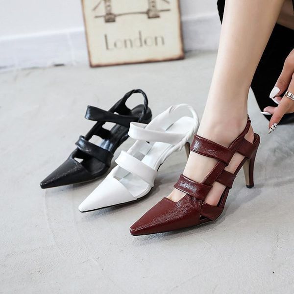 pointed toe white black pumps lady gladiator sandals shoes plus size fashion summer women high thin heels dress
pointed toe white black pumps lady gladiator sandals shoes plus size fashion summer women high thin heels dress