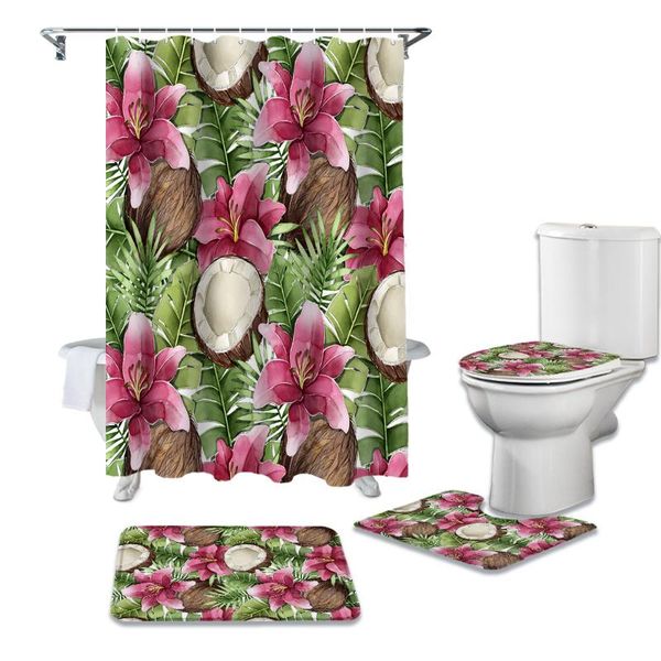 shower curtains tropical coconut palm leaf curtain sets non-slip rugs toilet lid cover and bath mat waterproof bathroom
shower curtains tropical coconut palm leaf curtain sets non-slip rugs toilet lid cover and bath mat waterproof bathroom