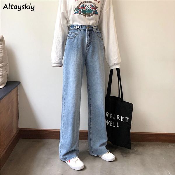 women's jeans fashion women vintage distressed wide leg denim trousers female baggy casual empire adjustable waist mopping bottoms cozy, Blue
women's jeans fashion women vintage distressed wide leg denim trousers female baggy casual empire adjustable waist mopping bottoms cozy, Blue