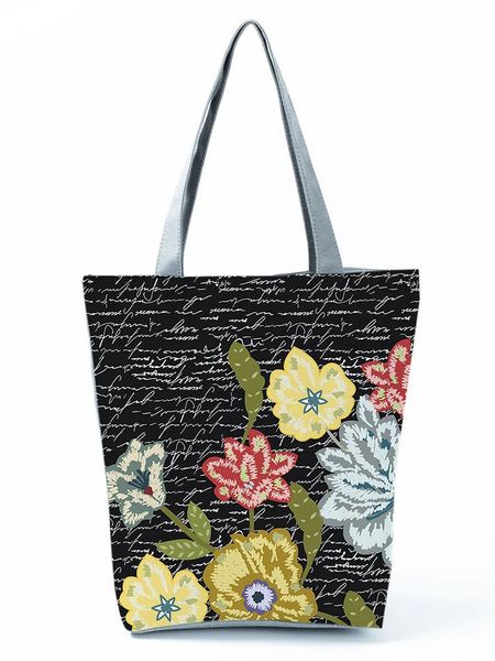 evening bags floral printed black print shoulder plant pretty women's bag fashion handbags large capacity shopping eco portable tote
evening bags floral printed black print shoulder plant pretty women's bag fashion handbags large capacity shopping eco portable tote