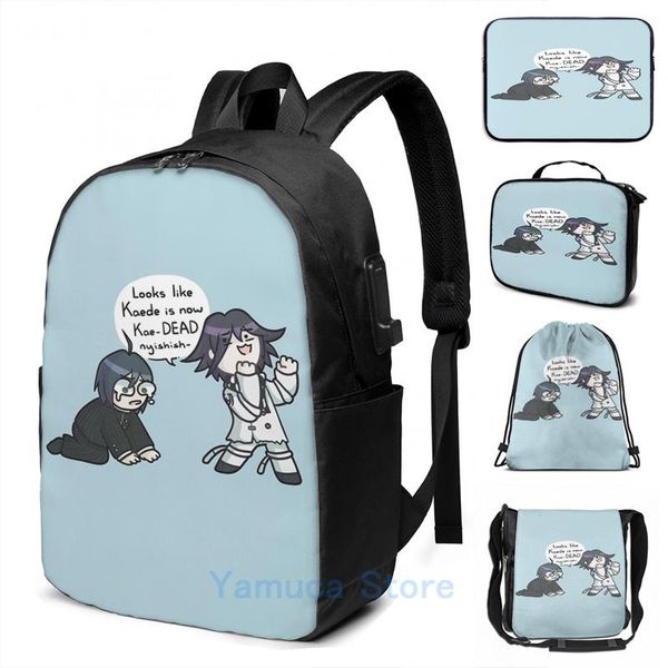 backpack funny graphic print kokichi and shuichi part 1 usb charge men school bags women bag travel laptop
backpack funny graphic print kokichi and shuichi part 1 usb charge men school bags women bag travel laptop