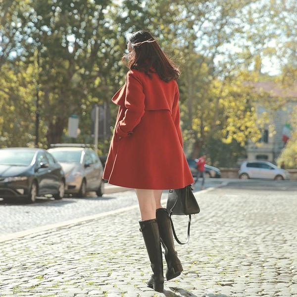women's jackets ancient ways of cultivate morality show thin woollen coat female long double-sided wool in autumn and winter, Black;brown
women's jackets ancient ways of cultivate morality show thin woollen coat female long double-sided wool in autumn and winter, Black;brown