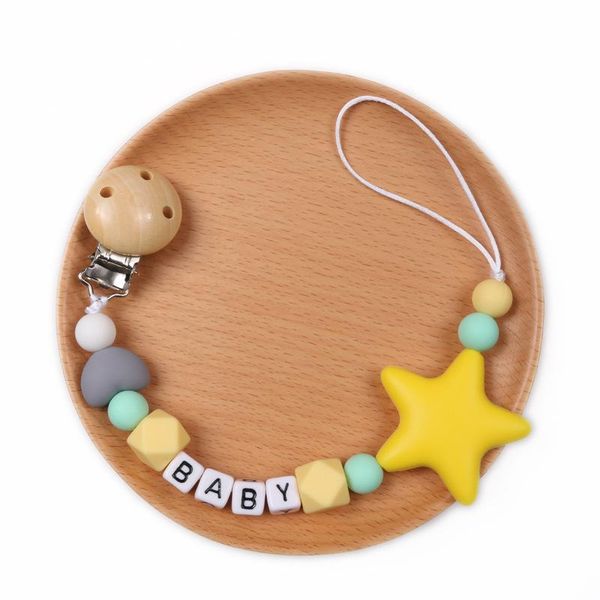 pacifiers# handmade pacifier clips holder chain silicone chains five star baby teether teething for born shower gift
pacifiers# handmade pacifier clips holder chain silicone chains five star baby teether teething for born shower gift