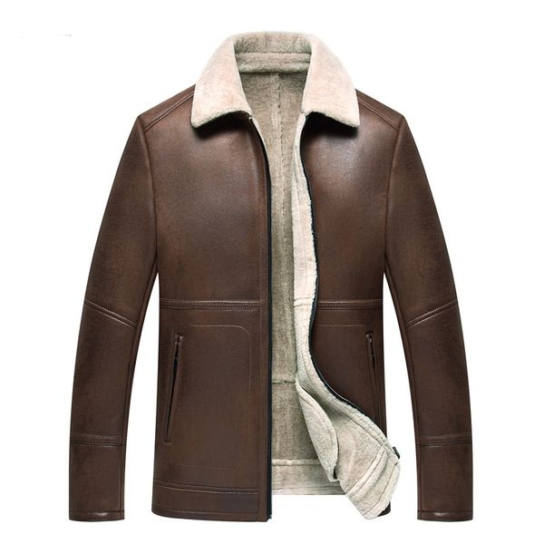 men's jackets new winter mens clothing natural sheep leather real fur male long plush thick over sheepskin large size coat parka m, Black;brown
men's jackets new winter mens clothing natural sheep leather real fur male long plush thick over sheepskin large size coat parka m, Black;brown