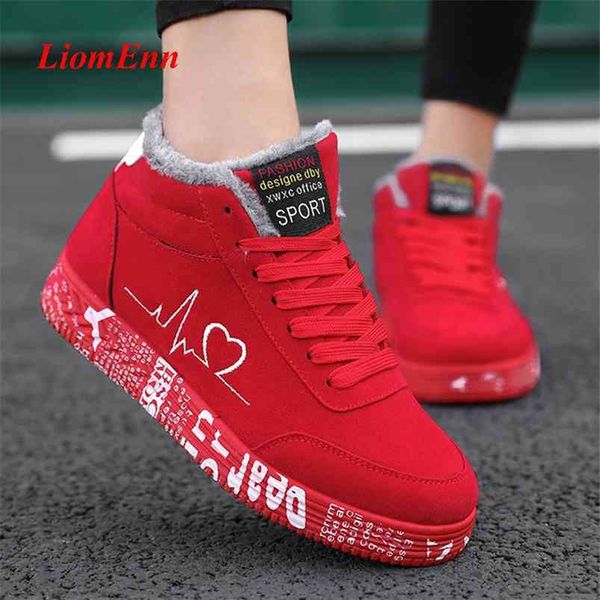 red canvas winter boots women sneakers fur snow ankle boots men casual sports shoes female basket big size 35-44 210914, Black
red canvas winter boots women sneakers fur snow ankle boots men casual sports shoes female basket big size 35-44 210914, Black