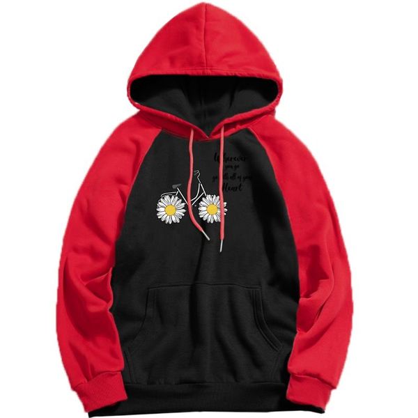 women's hoodies & sweatshirts sunflower bike kawaii cartoons hoody female hip hop street raglan autumn fleece streetwear fashion warm s, Black
women's hoodies & sweatshirts sunflower bike kawaii cartoons hoody female hip hop street raglan autumn fleece streetwear fashion warm s, Black