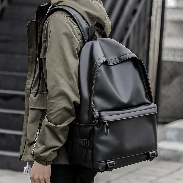 backpack fashion men leather backpacks black school bags for teenagers boys college book bag lapmochila masculina
backpack fashion men leather backpacks black school bags for teenagers boys college book bag lapmochila masculina