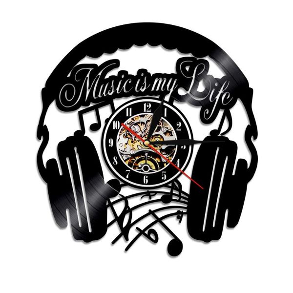 music is my life theme recoed wall clock modern design creative headset musical instrument for lover gift clocks
music is my life theme recoed wall clock modern design creative headset musical instrument for lover gift clocks