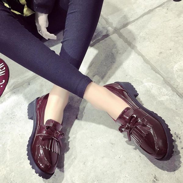 dress shoes women flats british style oxford pu ladies patent leather female round toe casual, Black
dress shoes women flats british style oxford pu ladies patent leather female round toe casual, Black