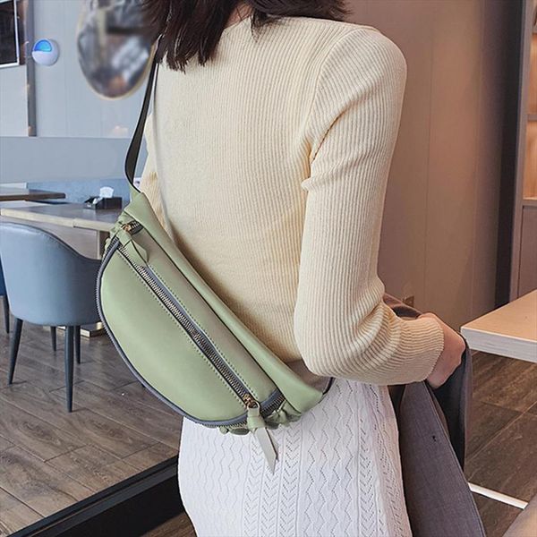 fashion women pu fanny waist bags pack zipper messenger chest kidney belt for fold banana purse a20
fashion women pu fanny waist bags pack zipper messenger chest kidney belt for fold banana purse a20
