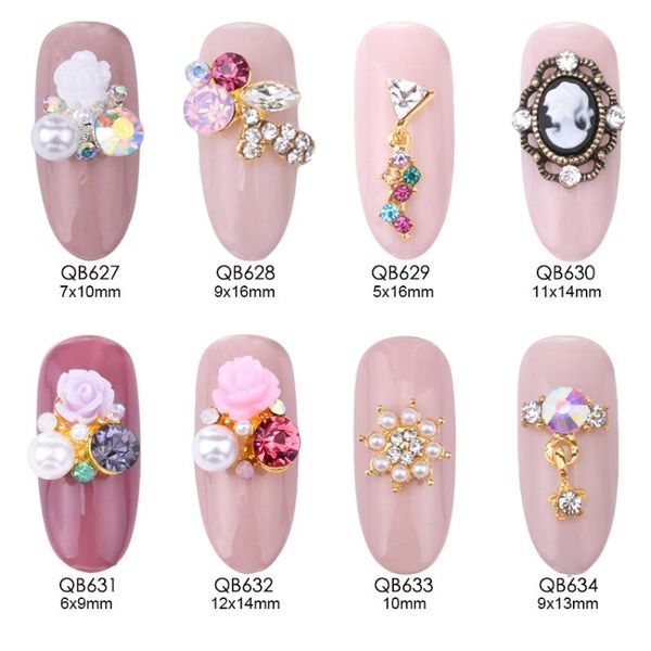 10pcs/bag charm alloy nail decoration shiny rhinestone pearl flower shape beauty head design 3d manicure jewelry accessories art decorations, Silver;gold
10pcs/bag charm alloy nail decoration shiny rhinestone pearl flower shape beauty head design 3d manicure jewelry accessories art decorations, Silver;gold