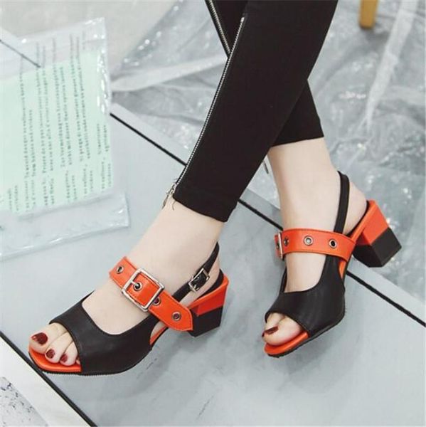 dress shoes pxelena vintage punk goth women gladiator sandals mixed color square block chunky high heels rome lady office summer 2021, Black
dress shoes pxelena vintage punk goth women gladiator sandals mixed color square block chunky high heels rome lady office summer 2021, Black