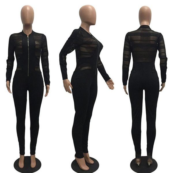2011black bodycon jumpsuit romper long sleeve bodysuit women zipper v neck jumpsuit elegant full length polyester 2021, Black;white
2011black bodycon jumpsuit romper long sleeve bodysuit women zipper v neck jumpsuit elegant full length polyester 2021, Black;white