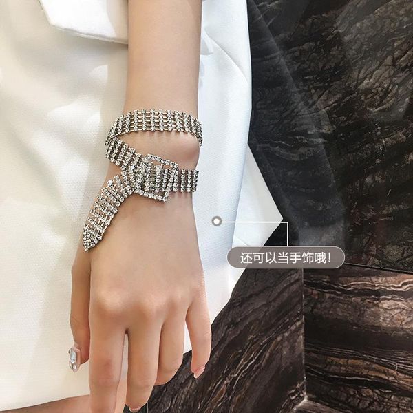 link, chain european and american fashion rhinestone bracelet female temperament women's simple trendsetter bracelets wholese, Black
link, chain european and american fashion rhinestone bracelet female temperament women's simple trendsetter bracelets wholese, Black