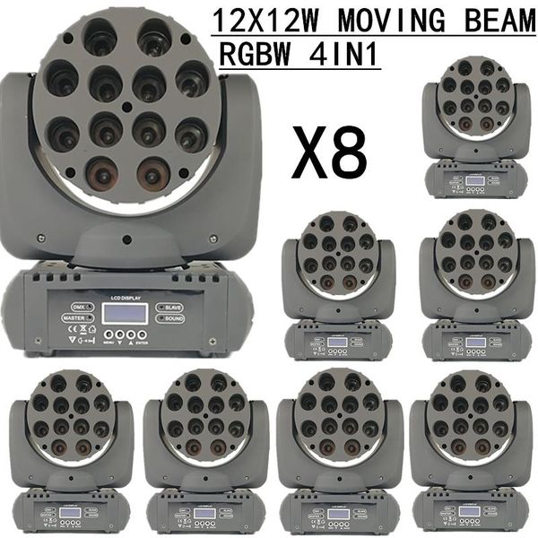effects 8pcs/ 12x12w moving beam light/ rgbw 4in1 head lights dmx512 control disco dyeing lamp professional dj equipment
effects 8pcs/ 12x12w moving beam light/ rgbw 4in1 head lights dmx512 control disco dyeing lamp professional dj equipment