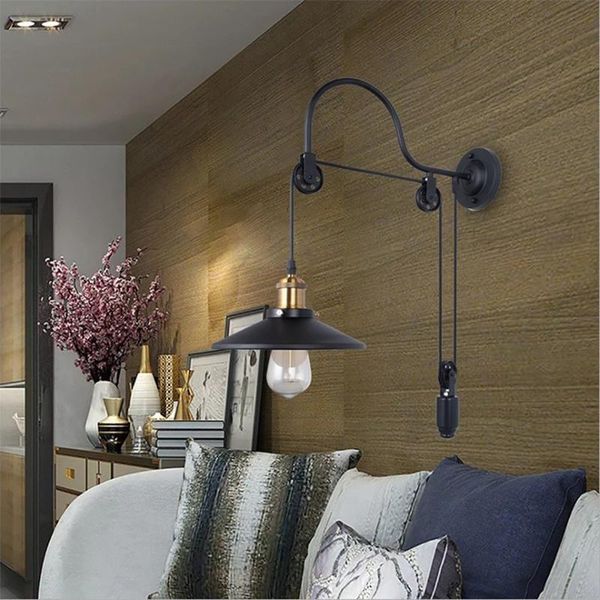 wall lamp pulley american style bedside antique single-head living room lights vintage fashion bar lamps
wall lamp pulley american style bedside antique single-head living room lights vintage fashion bar lamps
