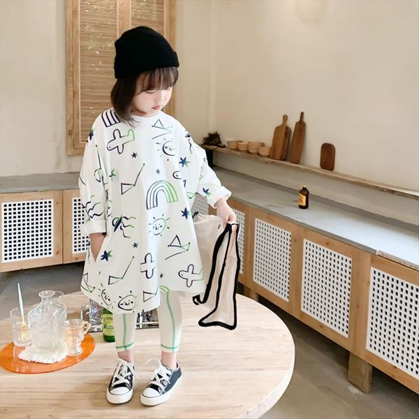 style autumn girls special girl dress printing loose t shirt pure cotton oversized long, Red;yellow
style autumn girls special girl dress printing loose t shirt pure cotton oversized long, Red;yellow