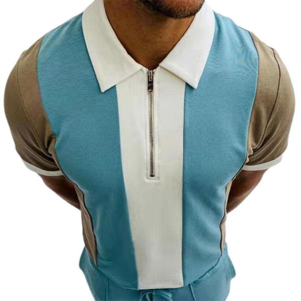 men's t-shirts skin-friendly trendy zipper short sleeve shirt pullover all match for daily wear, White;black
men's t-shirts skin-friendly trendy zipper short sleeve shirt pullover all match for daily wear, White;black