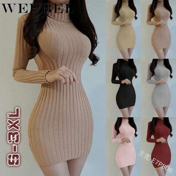 women's sweaters wepbel women autumn winter long sleeve turtleneck solid color bodycon knitted sweater dress warm slim fit, White;black
women's sweaters wepbel women autumn winter long sleeve turtleneck solid color bodycon knitted sweater dress warm slim fit, White;black
