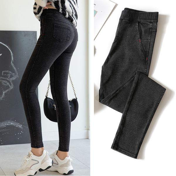 jeans women's pencil pants washed sand drawing korean jeans red pocket leggings black grey jeggings magic, Blue
jeans women's pencil pants washed sand drawing korean jeans red pocket leggings black grey jeggings magic, Blue