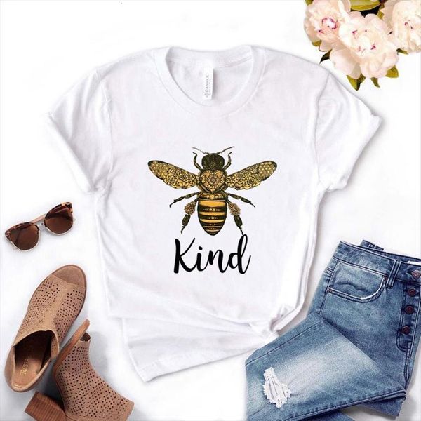 bee kind print cotton casual womens t shirts funny yong girl tee drop ship pm 4, White
bee kind print cotton casual womens t shirts funny yong girl tee drop ship pm 4, White