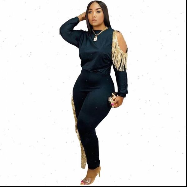 spring autumn set tracksuit women tracksuits o neck full sleeve pants suit tassel two piece casual night club outfits, Gray
spring autumn set tracksuit women tracksuits o neck full sleeve pants suit tassel two piece casual night club outfits, Gray