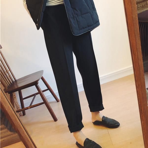 women's pants & capris 2021 winter warm thicker trousers harem ankle-length pocket long leisure loose straight, Black;white
women's pants & capris 2021 winter warm thicker trousers harem ankle-length pocket long leisure loose straight, Black;white