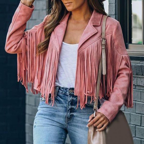 women's jackets streetwear fabulous cardigan women jacket tassel layered for parties, Black;brown
women's jackets streetwear fabulous cardigan women jacket tassel layered for parties, Black;brown