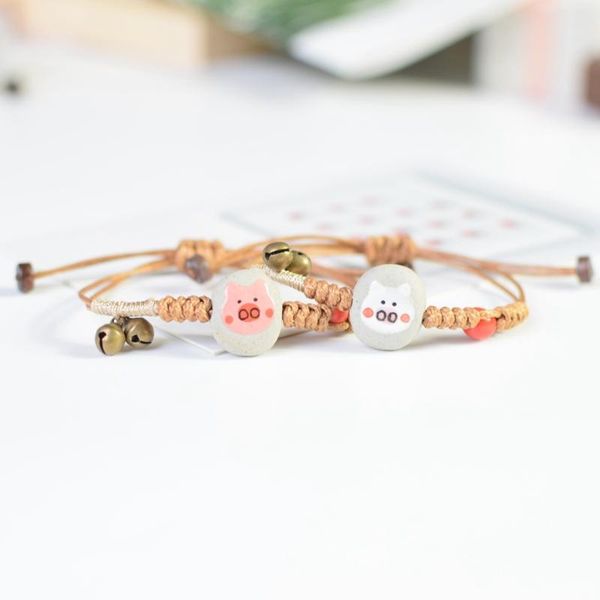 charm bracelets 2021 bracele for women lovely simplicity chain little pig ceramics ornaments matching partner braslet friendship jewelry bir, Golden;silver
charm bracelets 2021 bracele for women lovely simplicity chain little pig ceramics ornaments matching partner braslet friendship jewelry bir, Golden;silver