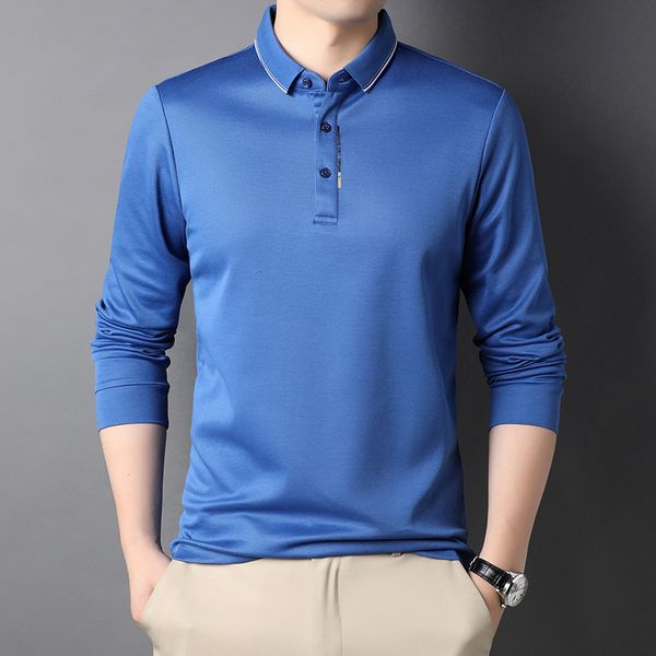 men's long sleeve t- 20211 spring autumn middle-aged and youth fashion leisure thin bottomed trend polo shirt men, White;black
men's long sleeve t- 20211 spring autumn middle-aged and youth fashion leisure thin bottomed trend polo shirt men, White;black